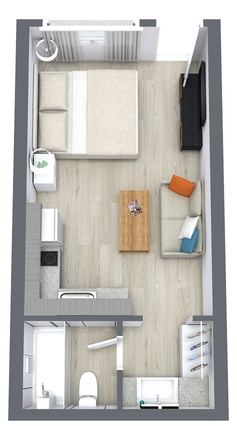 Navy Yard Type A Floor Plan at The Teale Navy Yard, North Charleston, 29405